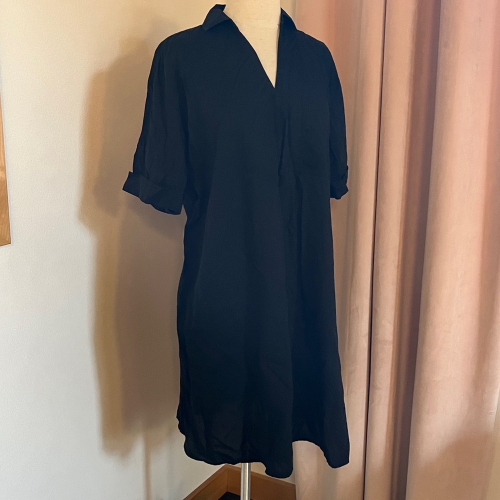 J. Jill Black A-line Midi Dress